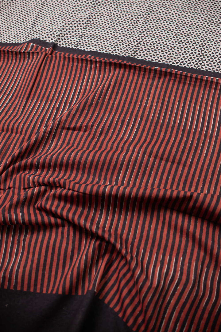 Block Printed Cotton Sarees - Matkatus 