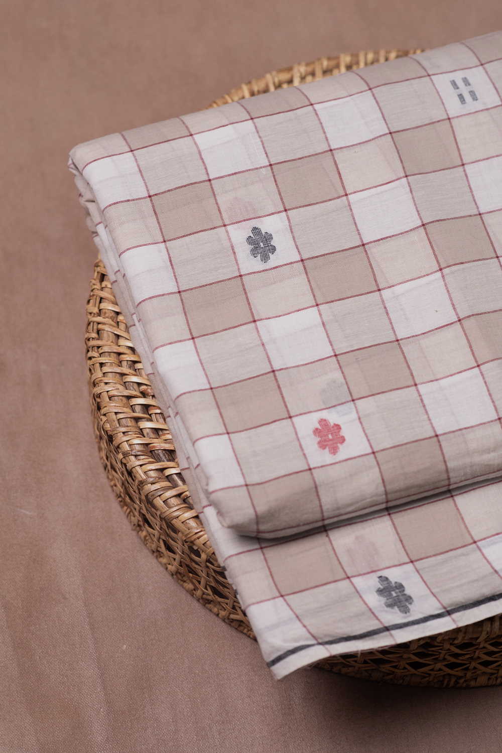 Jamdani Cotton Fabric - Matkatus 