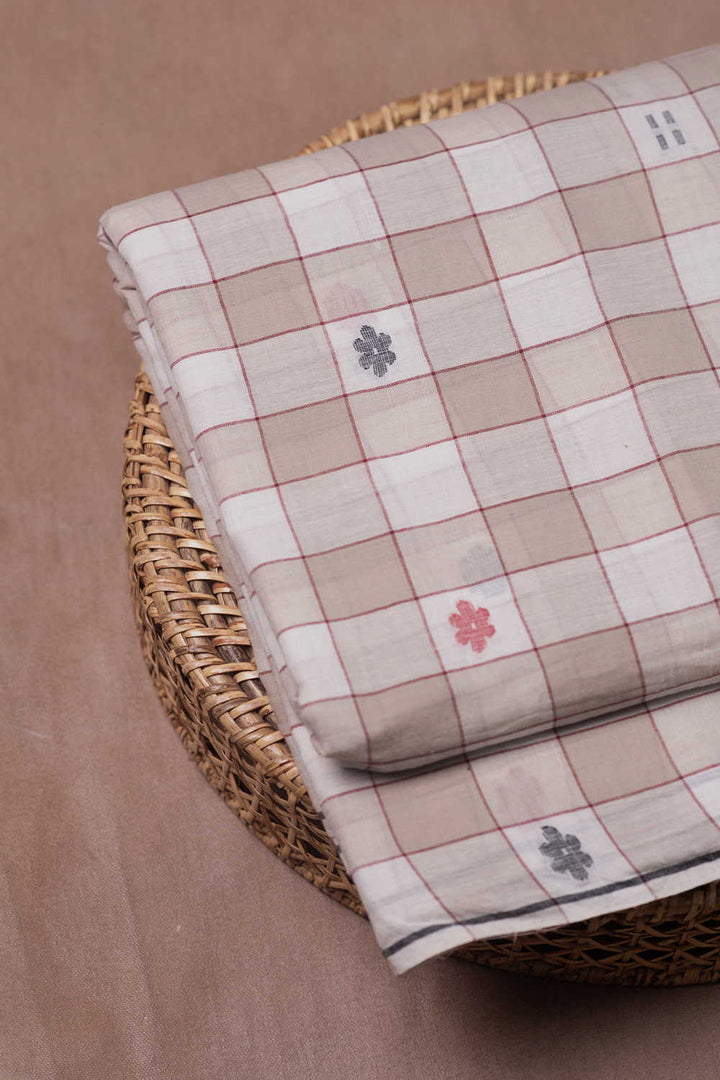 Jamdani Cotton Fabric - Matkatus 