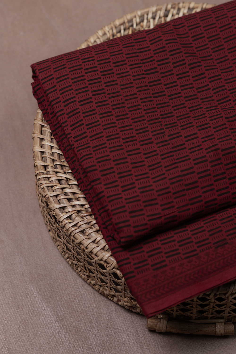 Bagh Pattern Region Buy Stylish Maroon With Grid Pattern Bagh Cotton Fabric at Matkatus