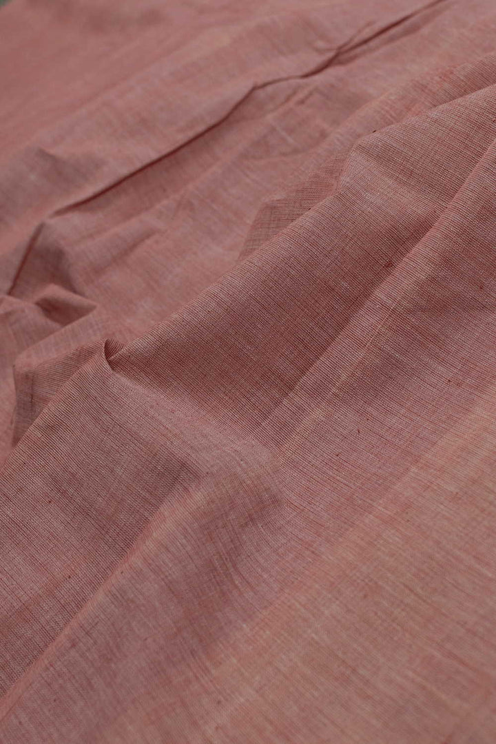 Peach Handspun Cotton Fabric - 1.9m