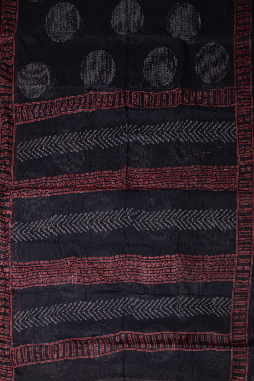 Block Printed Cotton Saree - Matkatus 