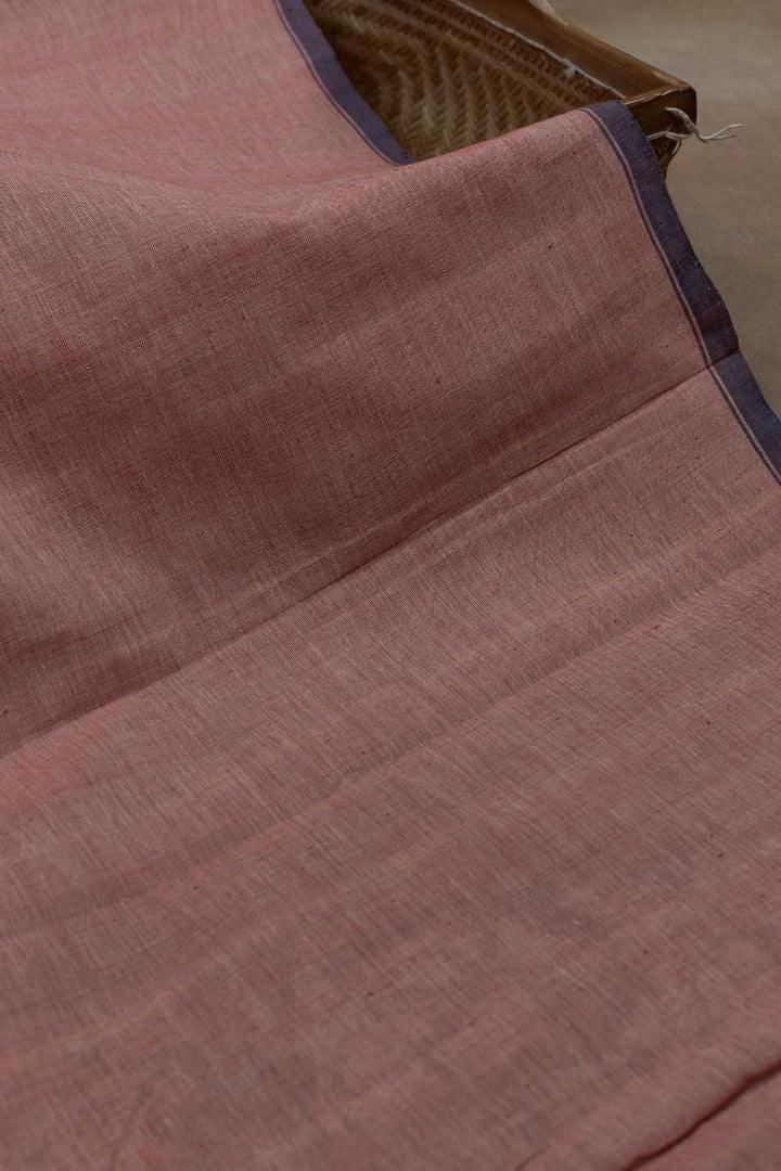 Peach Handspun Cotton Fabric - 1.9m