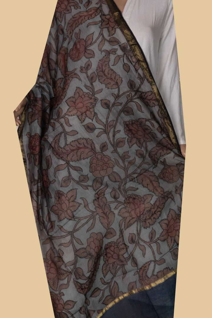 Hand Painted Dupatta - Matkatus 