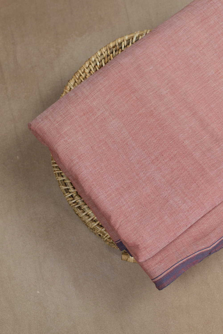 Peach Handspun Cotton Fabric - 1.9m