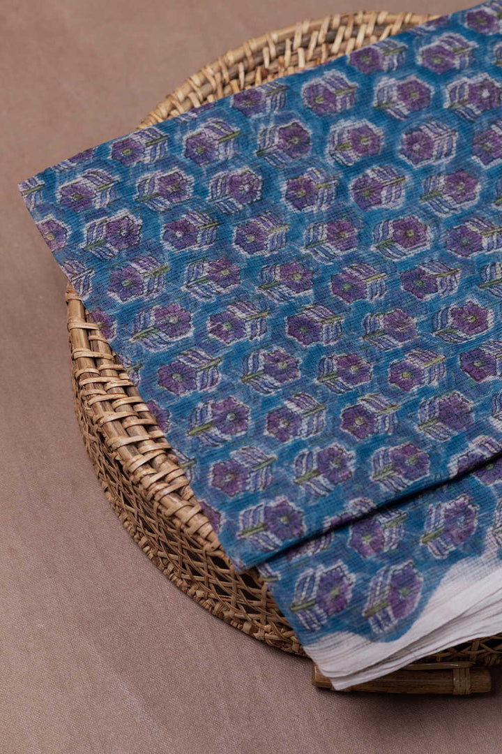 Block Printed Kota Fabric - Matkatus 