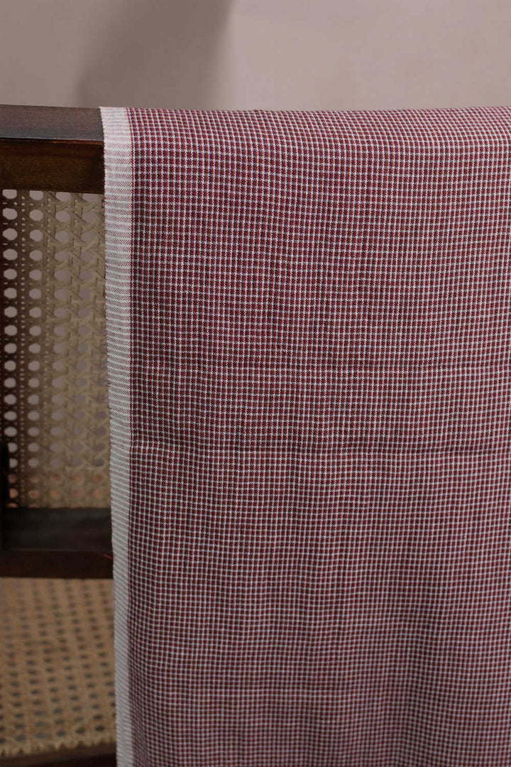 Darker Peach Handwoven Cotton Fabric