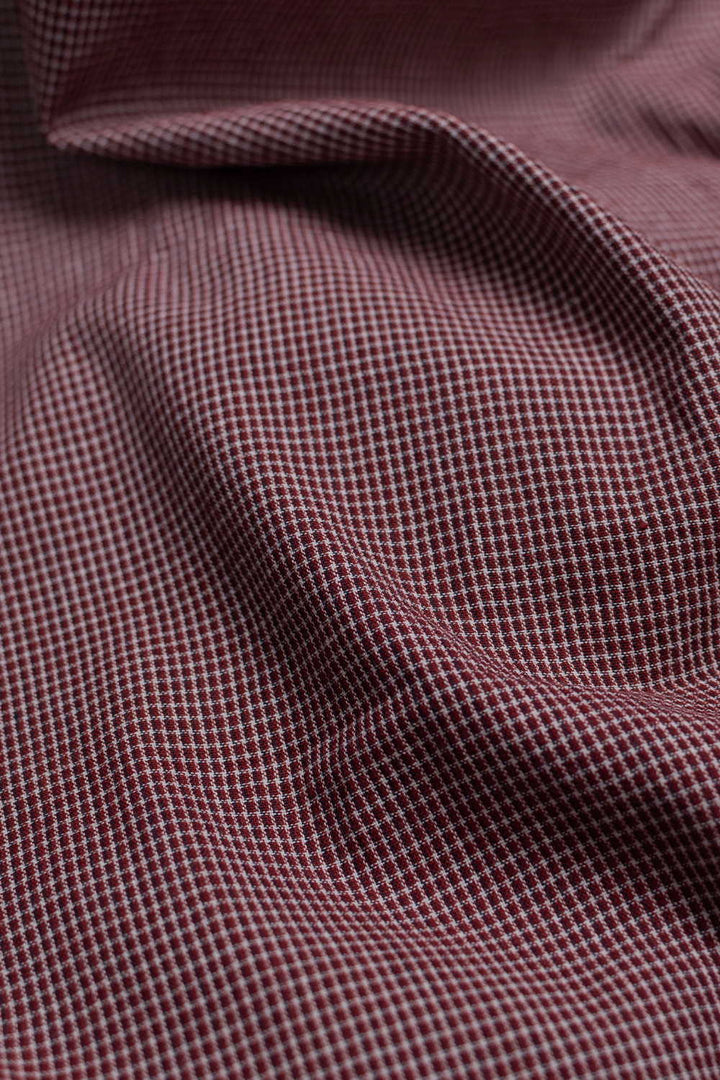 Darker Peach Handwoven Cotton Fabric