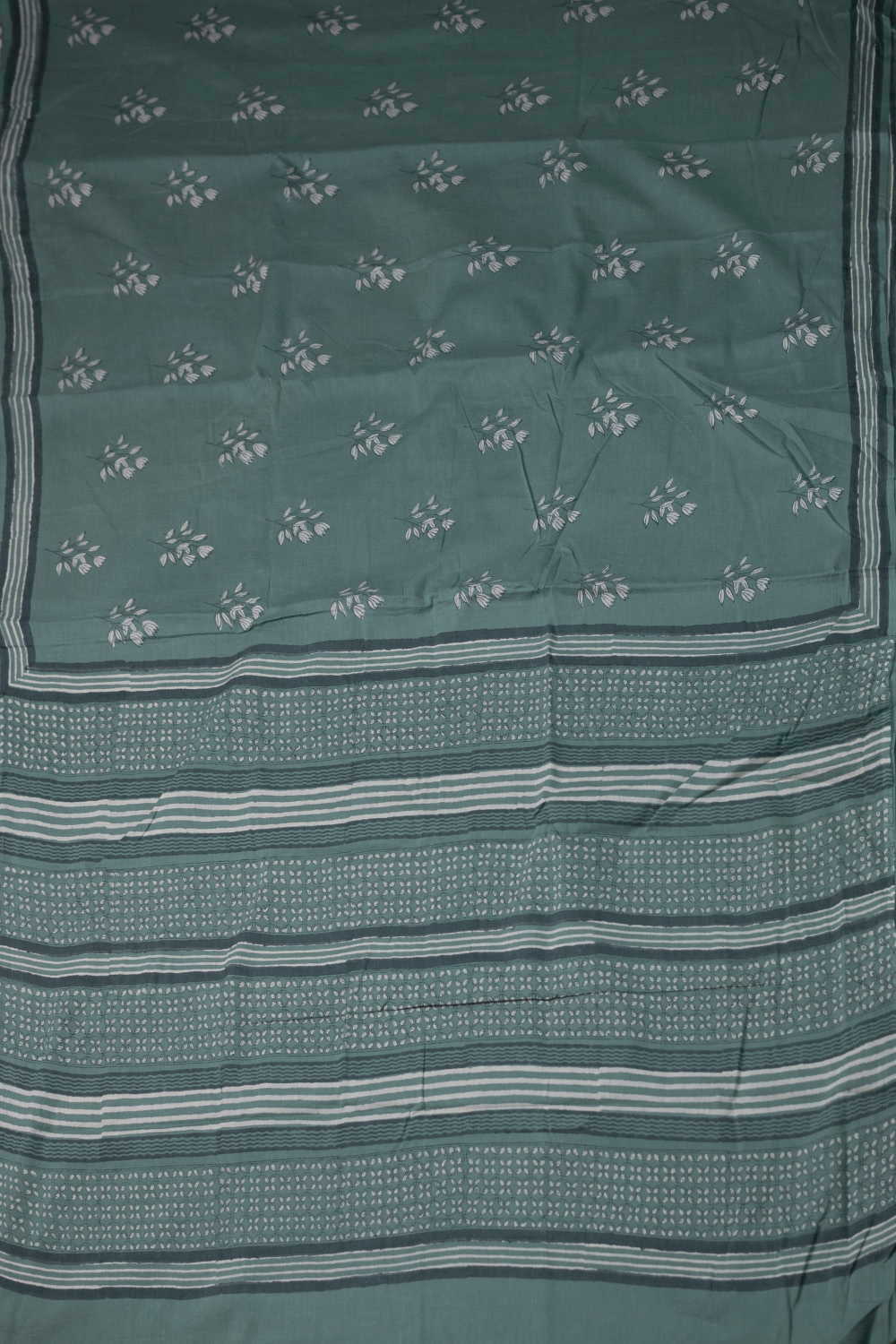 Block Printed Cotton Saree - Matkatus