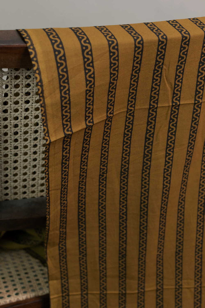 Fenugreek Yellow Bagh Cotton Fabric