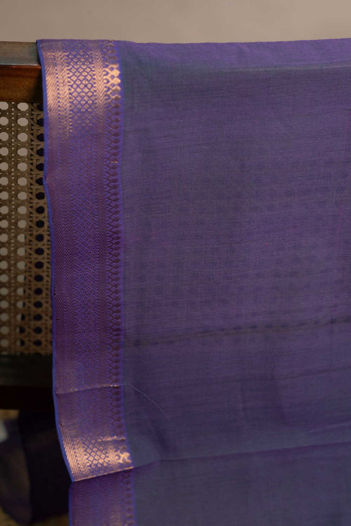 Dual Tone Mangalagiri Border Cotton Fabric