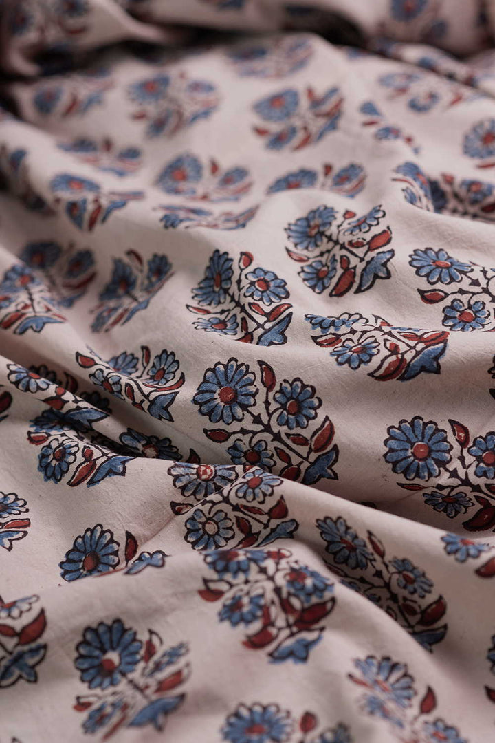 Block Printed Cotton Fabric - Matkatus 