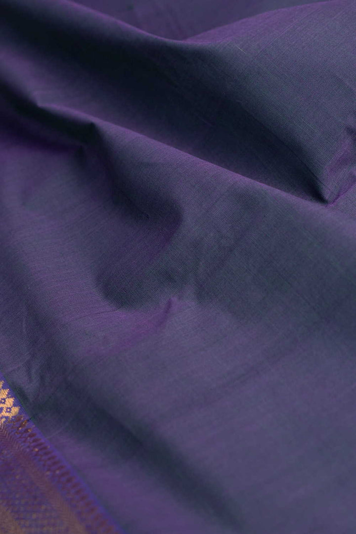 Dual Tone Mangalagiri Border Cotton Fabric
