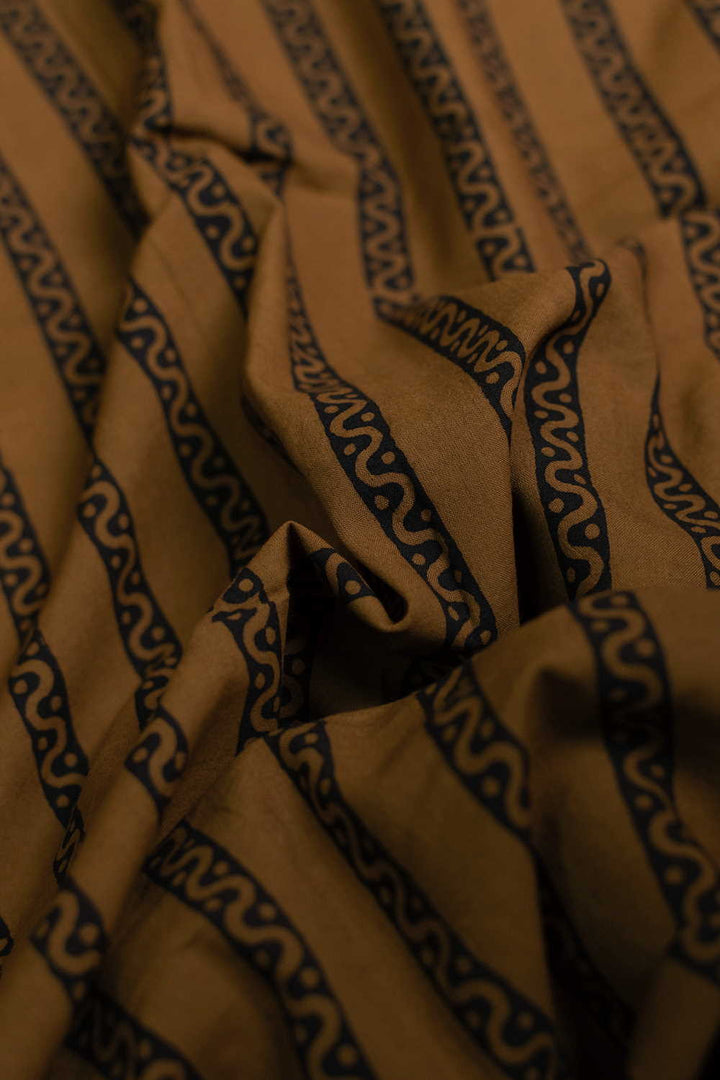 Fenugreek Yellow Bagh Cotton Fabric