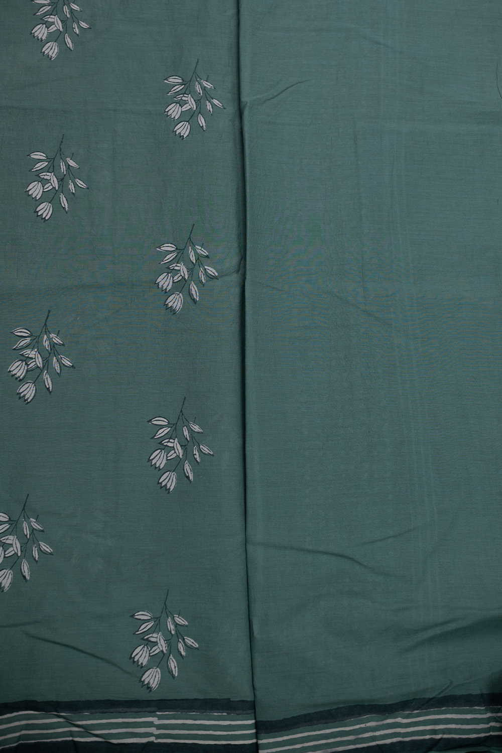 Block Printed Cotton Saree - Matkatus 