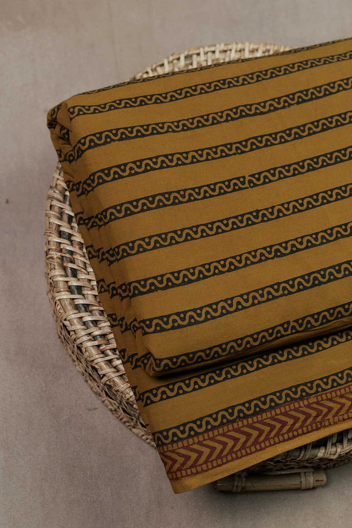 Fenugreek Yellow Bagh Cotton Fabric