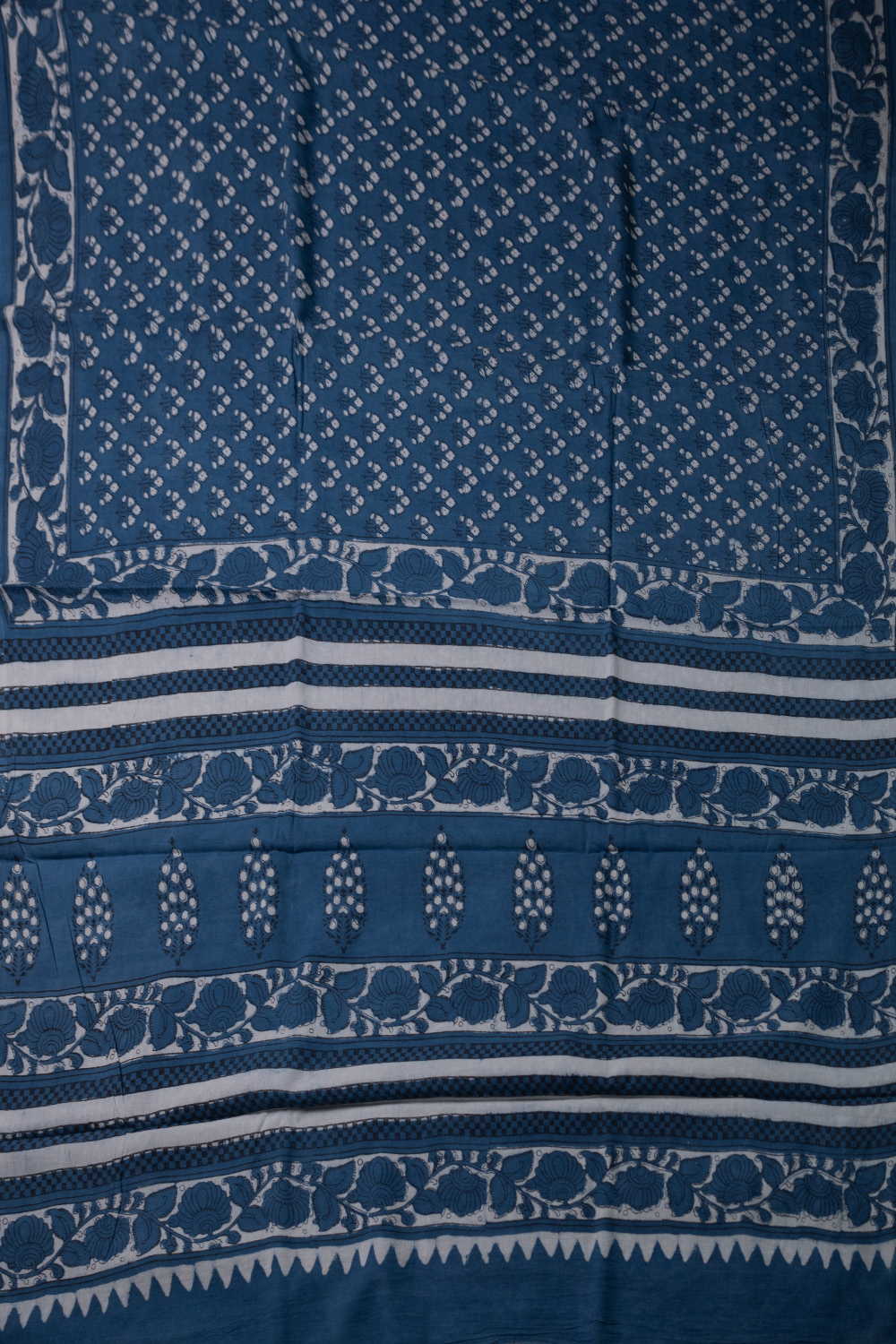 Block Printed Cotton Saree - Matkatus 
