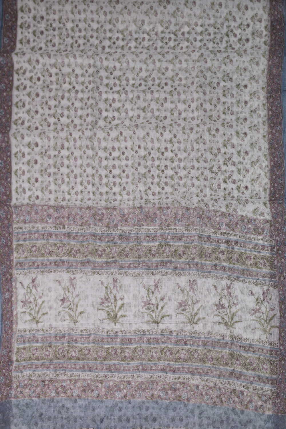 Block Printed Cotton Saree - Matkatus