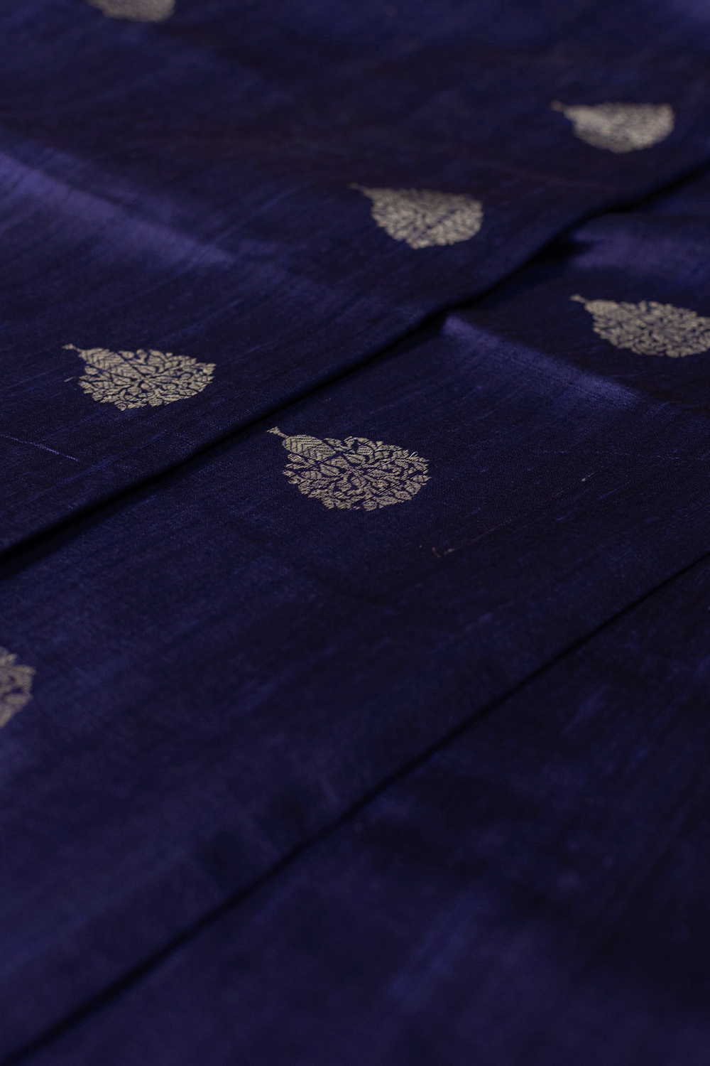 Velvet Purple Banarasi Silk Fabric - 0.95m