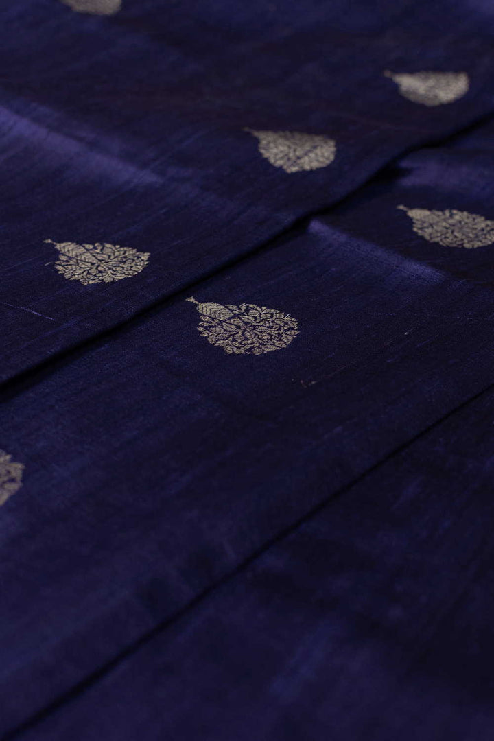 Velvet Purple Banarasi Silk Fabric - 0.95m