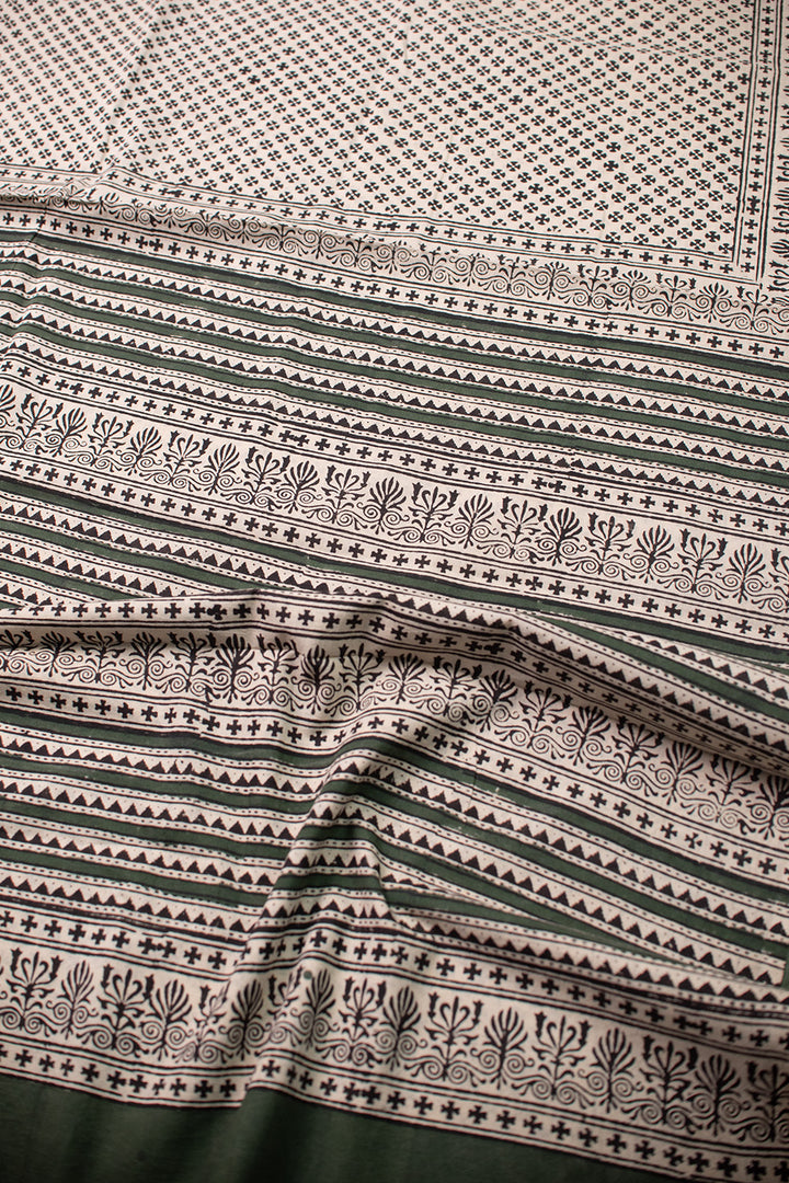 Block Printed Cotton Sarees - Matkatus 