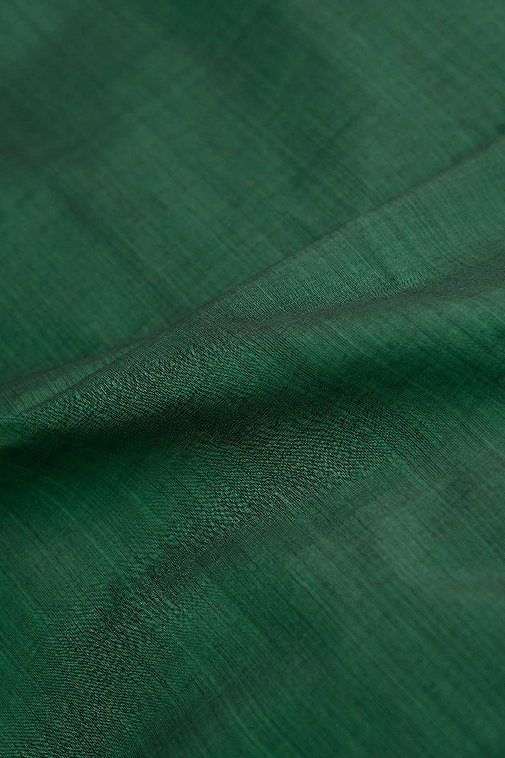 Forest Green Mangalagiri Border Cotton Fabric