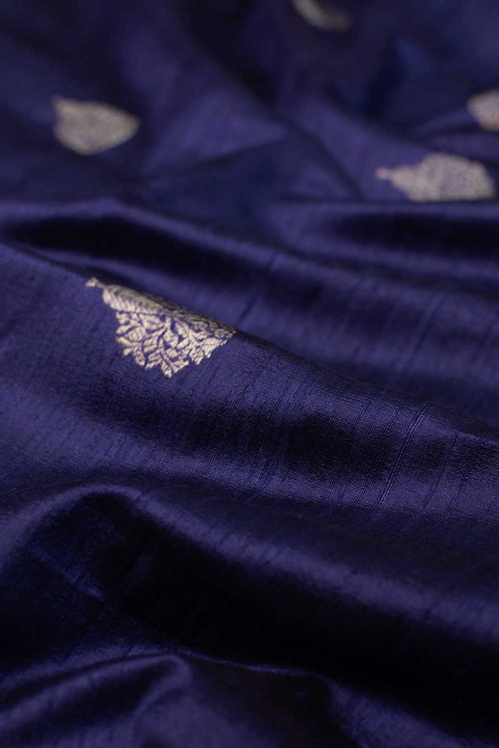 Velvet Purple Banarasi Silk Fabric - 0.95m