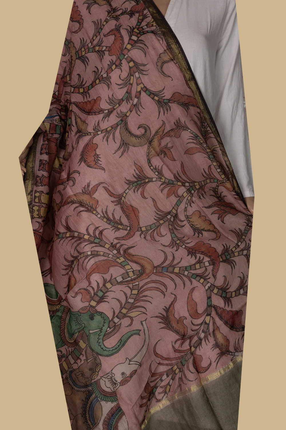 Hand Painted Dupatta - Matkatus 