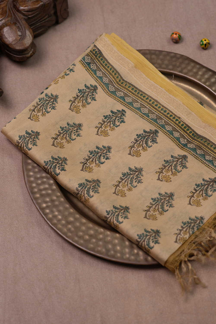 Chanderi silk Cotton Dupatta - Matkatus