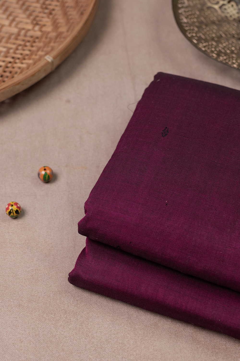 Chanderi  Cotton Fabric - Matkatus
