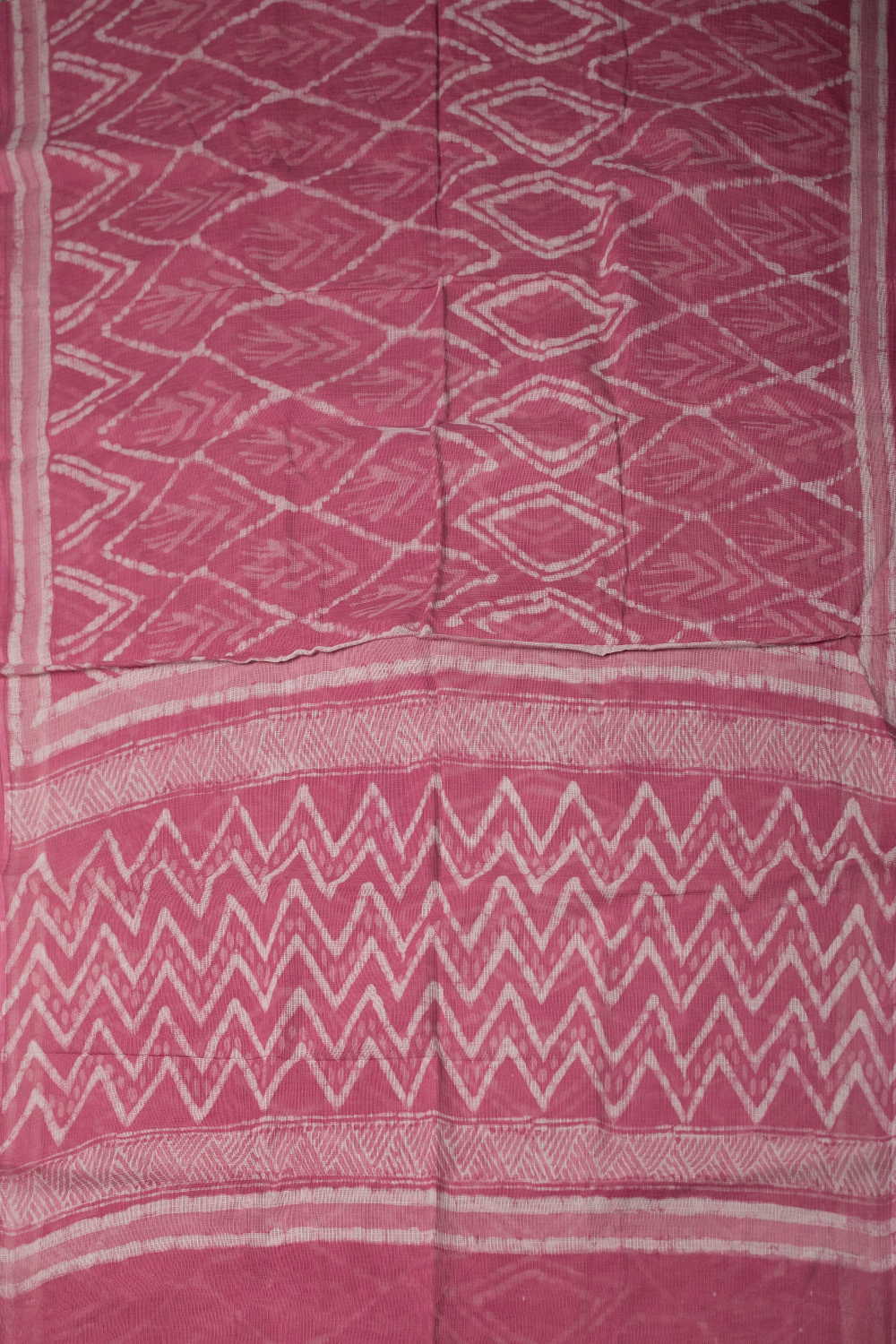 Block Printed Cotton Saree - Matkatus 