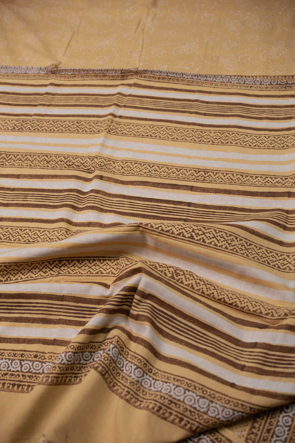 Block Printed Cotton Saree - Matkatus 