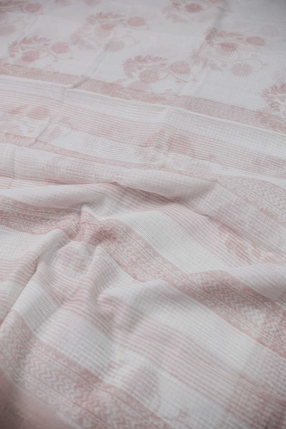 Block Printed Cotton Saree - Matkatus 