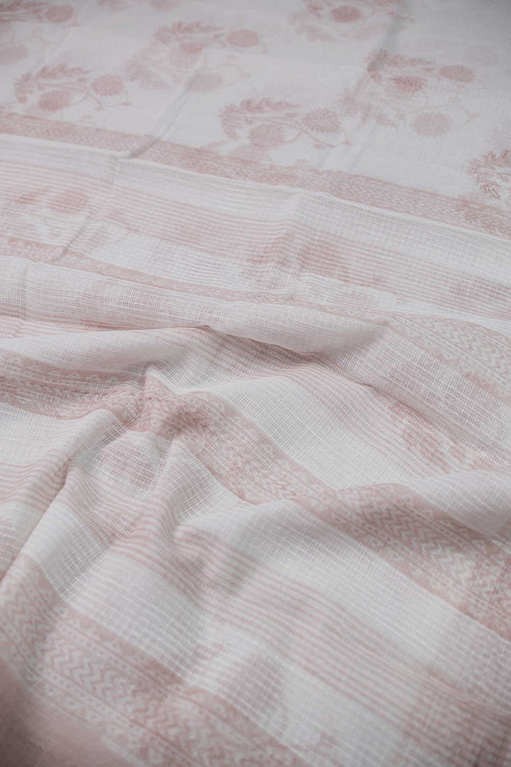 Block Printed Cotton Saree - Matkatus 