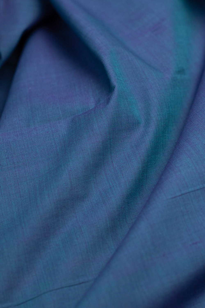 Double Shaded Mangalagiri Border Cotton Fabric