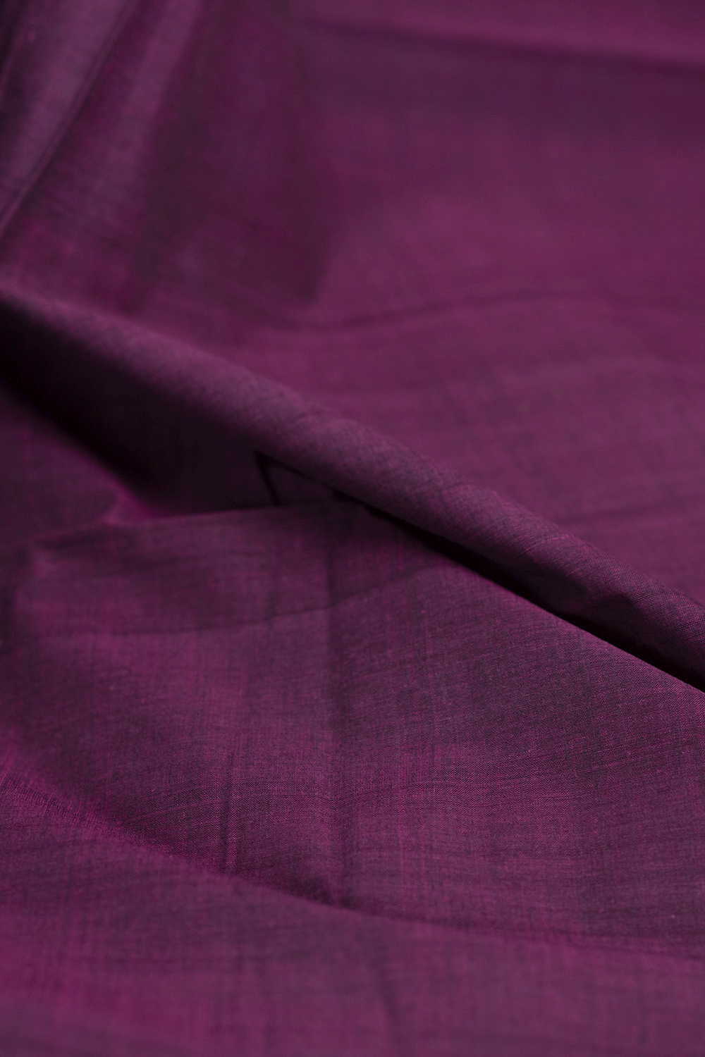 Darker Purple Mangalagiri Cotton Fabric - 1.8m