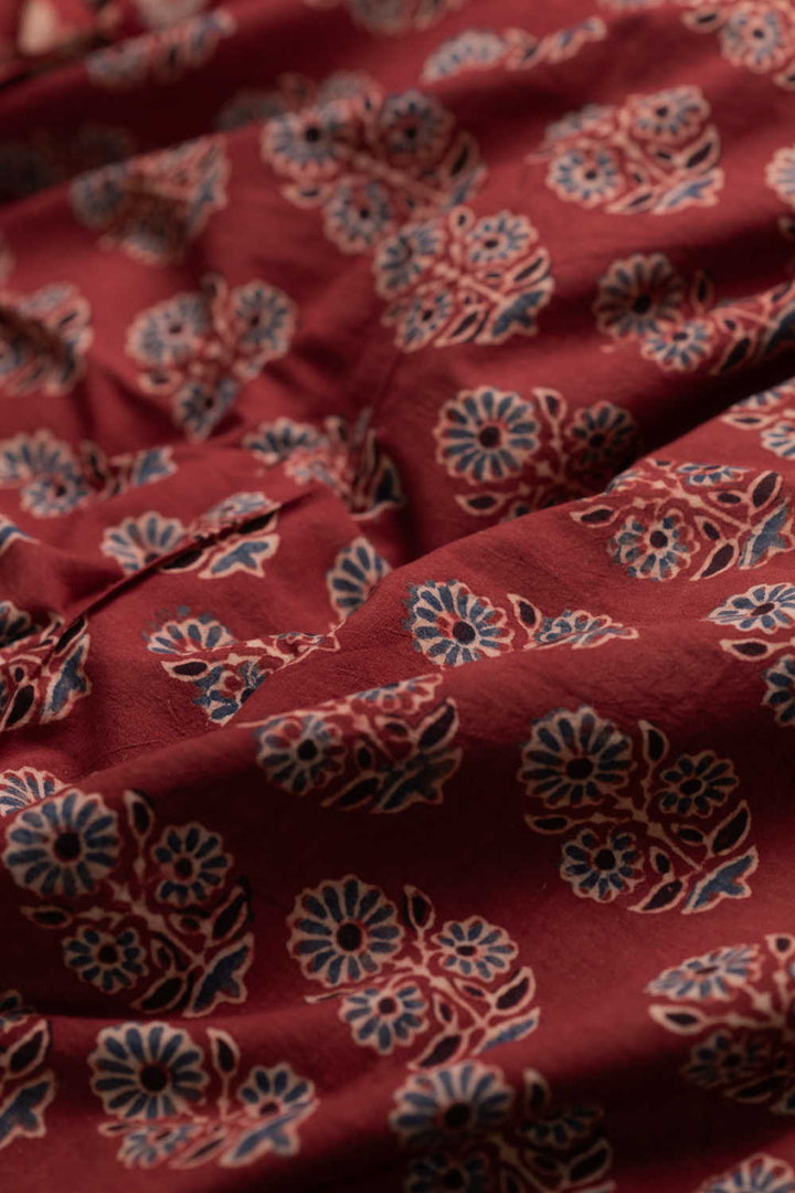 Block Printed Cotton Fabric - Matkatus 