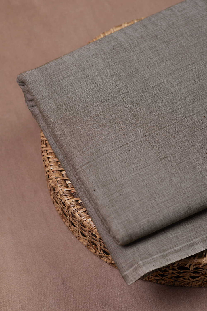 Shades of Grey Mangalagiri Cotton Fabric
