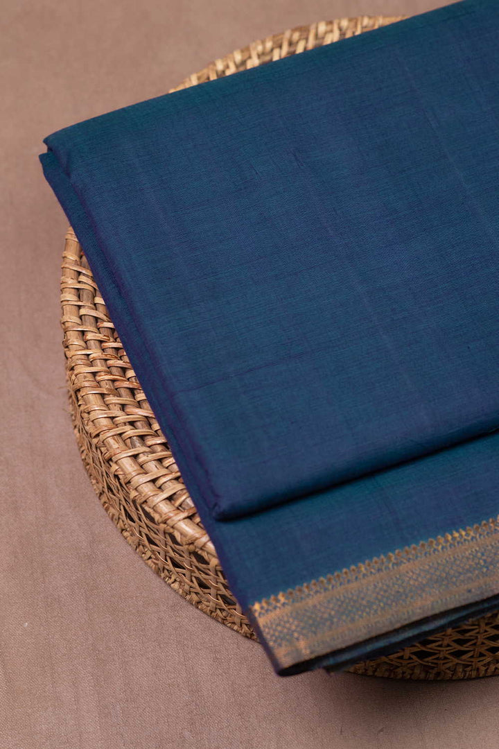 Double Shaded Mangalagiri Border Cotton Fabric