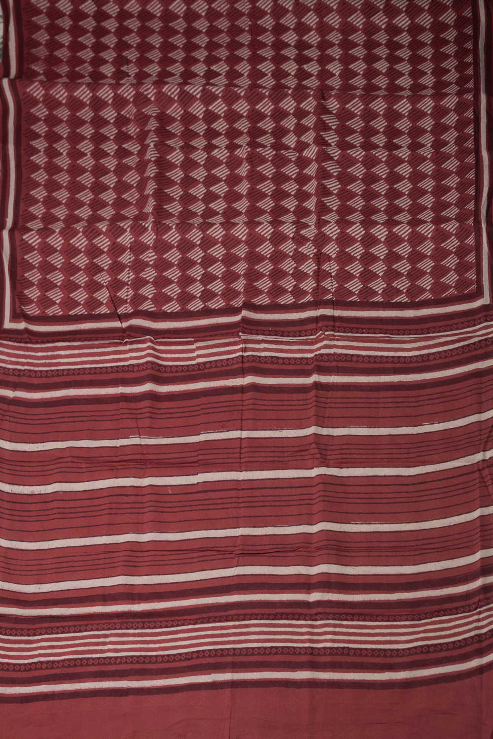 Block Printed Cotton Saree - Matkatus 