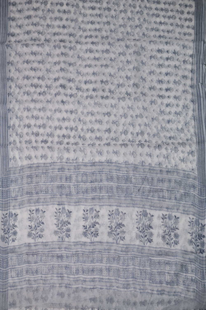 Block Printed Cotton Saree - Matkatus