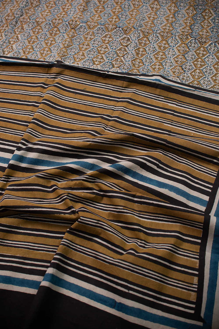 Block Printed Cotton Sarees - Matkatus 