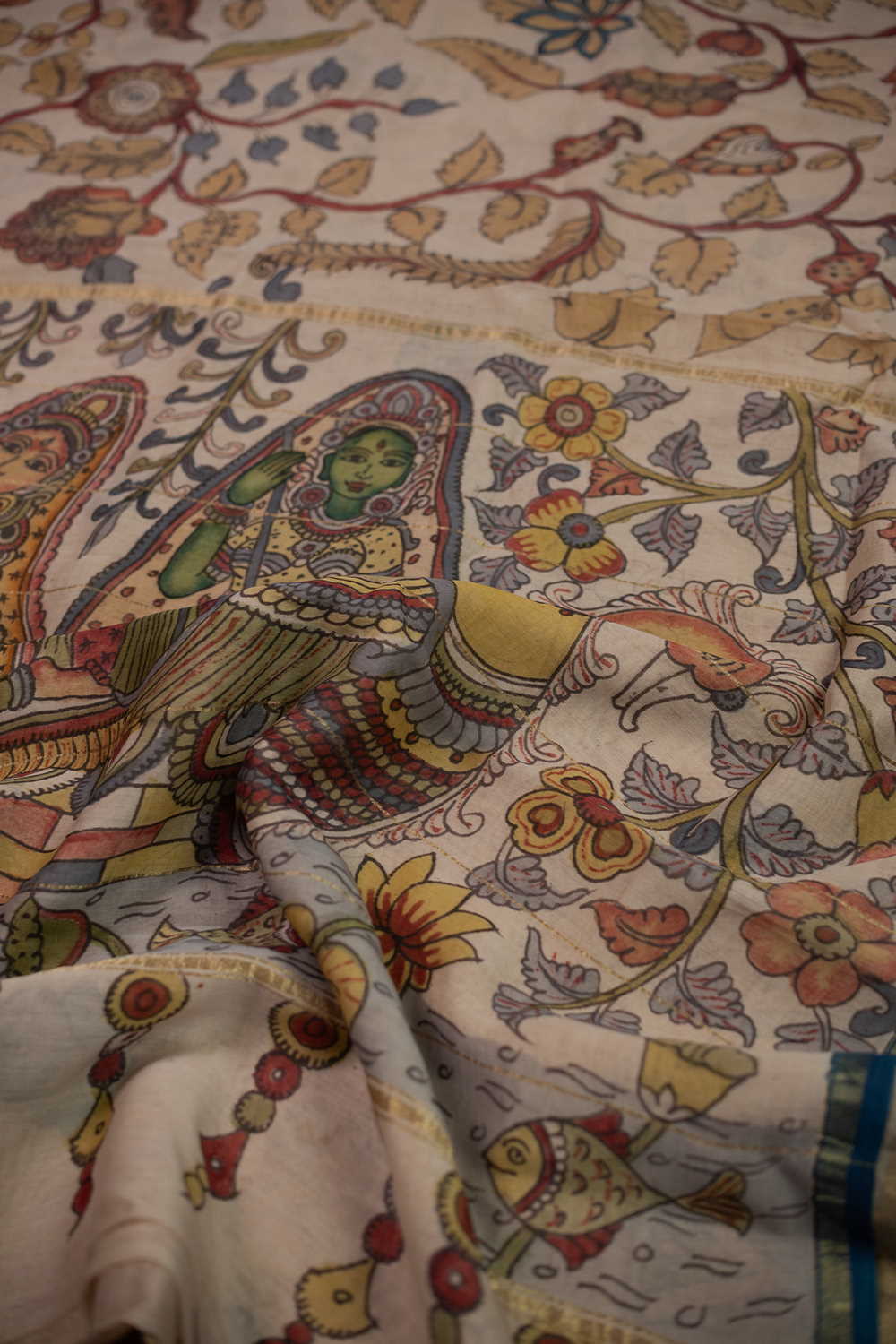 Painted Kalamkari Sarees-Matkatus 