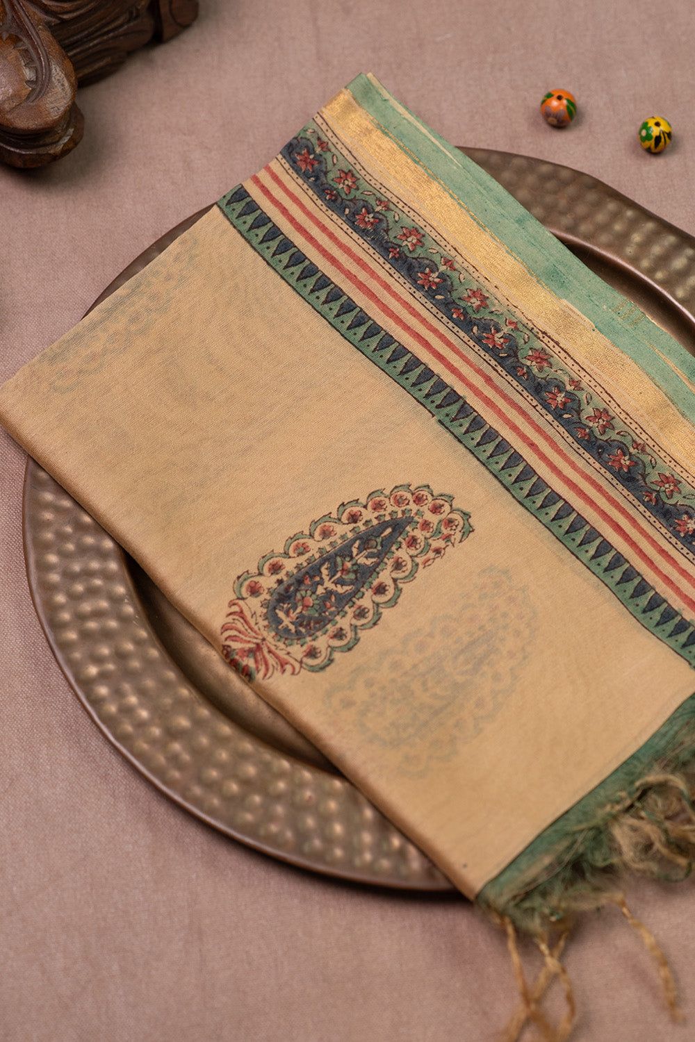 Chanderi silk Cotton Dupatta - Matkatus