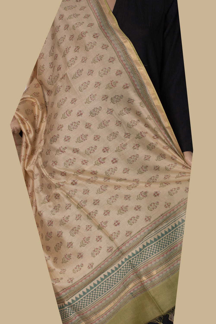 Chanderi silk Cotton Dupatta - Matkatus