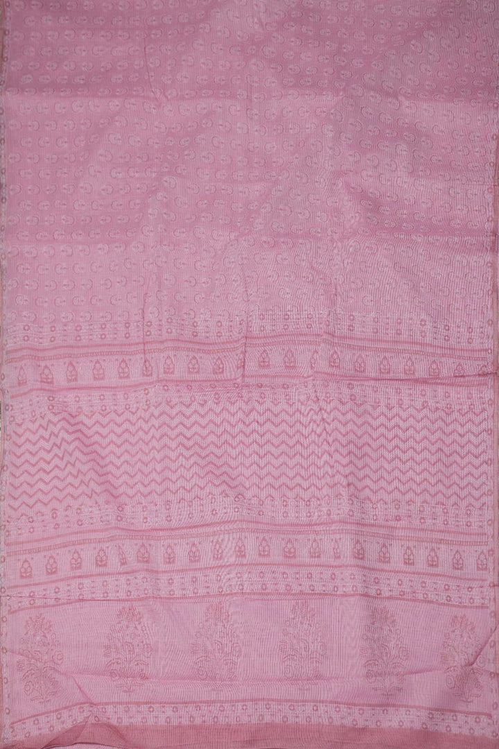 Block Printed Cotton Saree - Matkatus