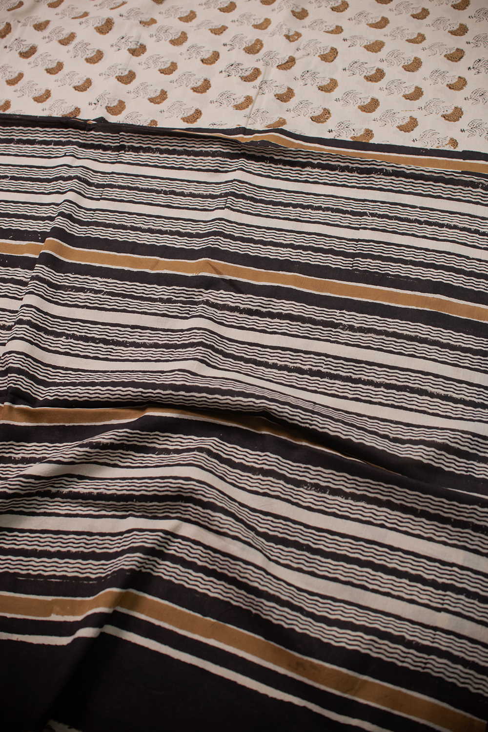 Block Printed Cotton Sarees - Matkatus 