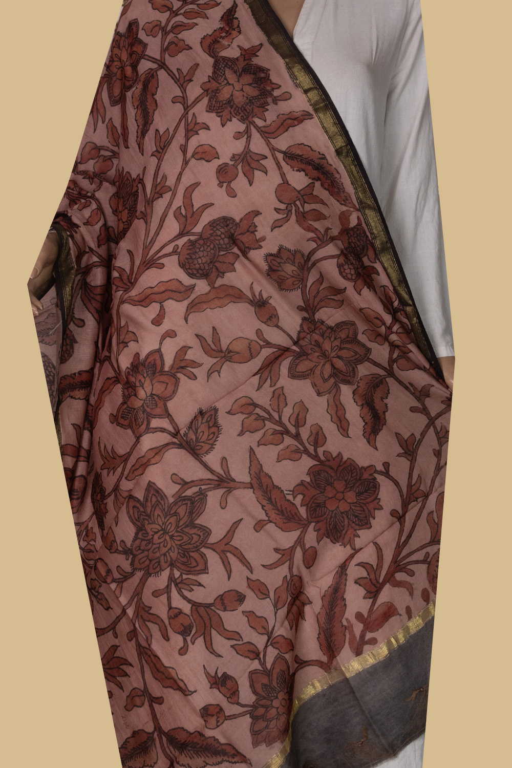 Hand Painted Dupatta - Matkatus 