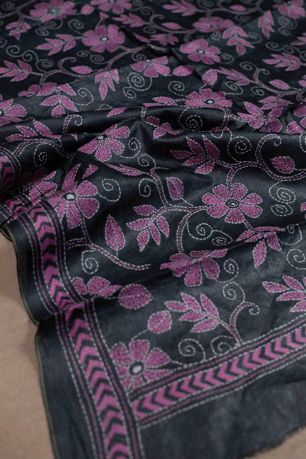 Tussar Silk Dupatta - Matkatus 