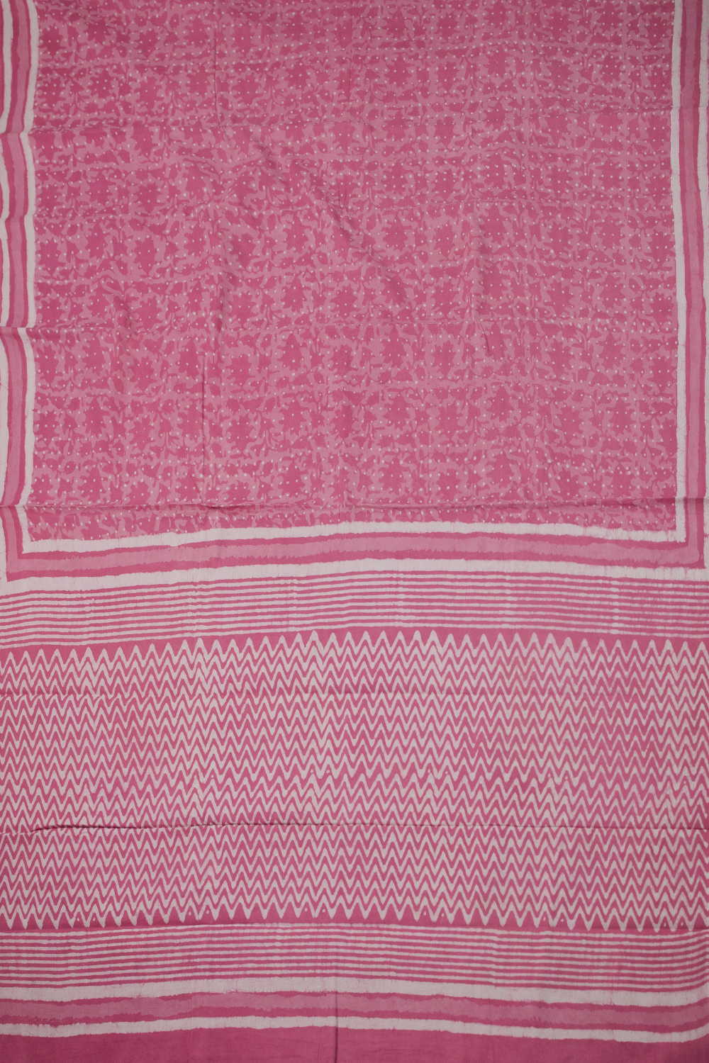 Block Printed Cotton Saree - Matkatus 